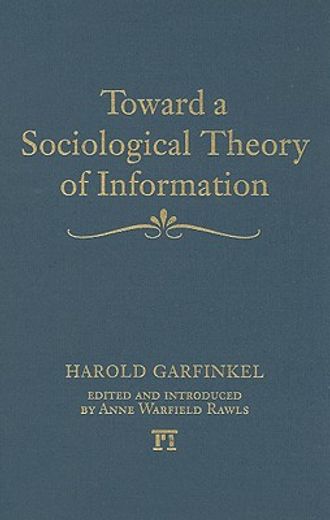 toward a scoiological theory of information