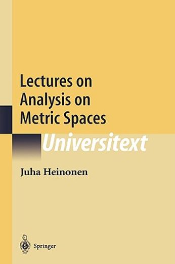 lectures on analysis on metric spaces (en Inglés)