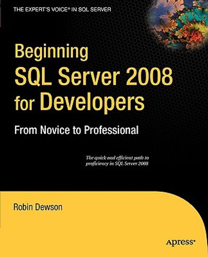 beginning sql server 2008 for developers,from novice to professional