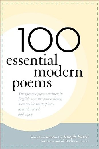 100 essential modern poems (en Inglés)