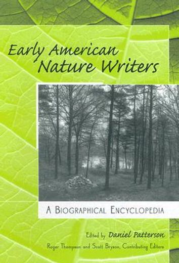 early american nature writers,a biographical encyclopedia