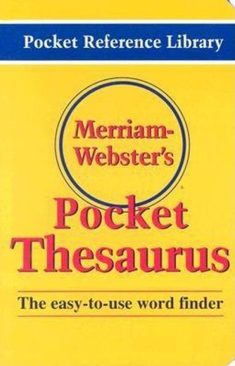 merriam-webster´s pocket thesaurus (en Inglés)