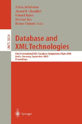 database and xml technologies (en Inglés)