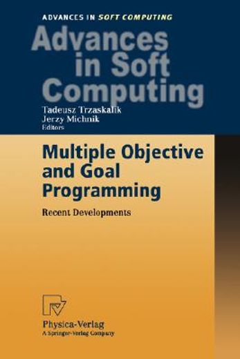 multiple objective and goal programming (en Inglés)