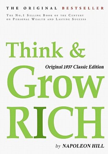 think and grow rich, original 1937 classic edition