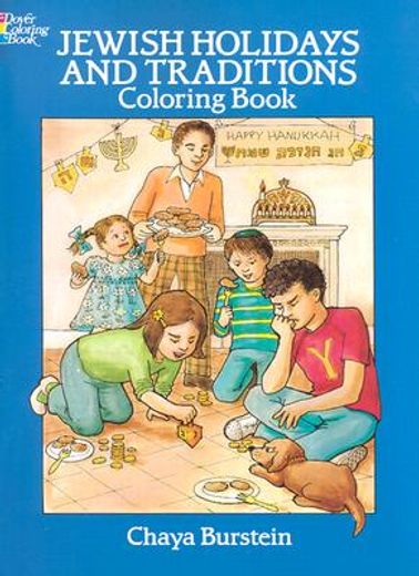 jewish holidays and traditions coloring book (en Inglés)