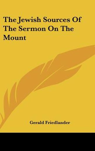 the jewish sources of the sermon on the mount