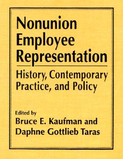 nonunion employee representation,history, contemporary practice, and policy