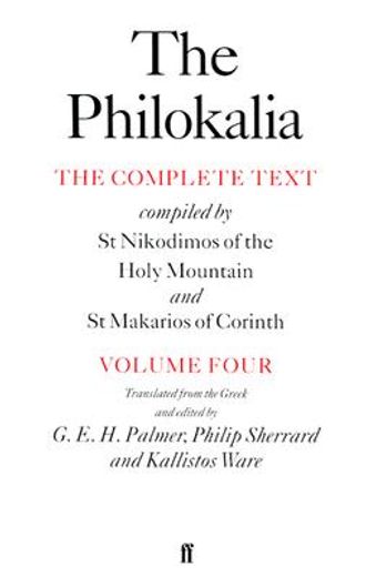 the philokalia,the complete text (in English)