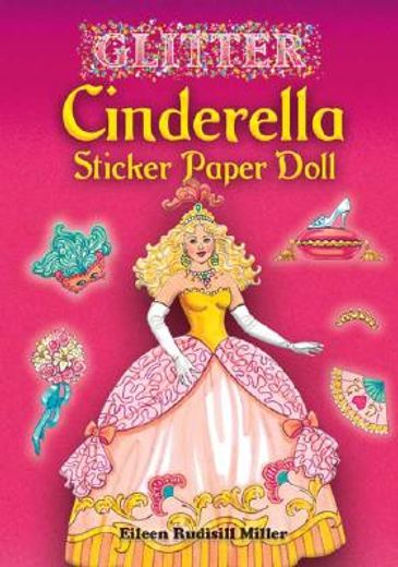 glitter cinderella sticker paper doll [with stickers]