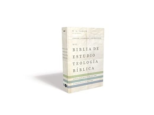 Nvi Biblia de Estudio, Teología Bíblica, Tapa Dura, Interior a Cuatro Colores: Sigue el Plan Redentor de Dios Como se Desenlaza en las Escrituras