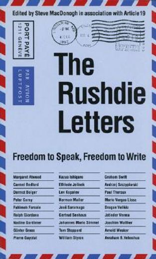 the rushdie letters,freedom to speak, freedom to write