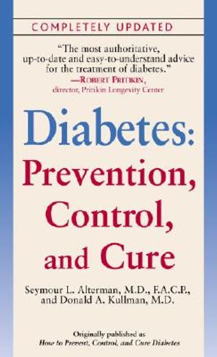 diabetes,prevention, control, and cure