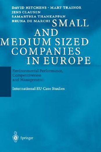 small and medium sized companies in europe,environmental performance, competitiveness, and management : international eu case studies