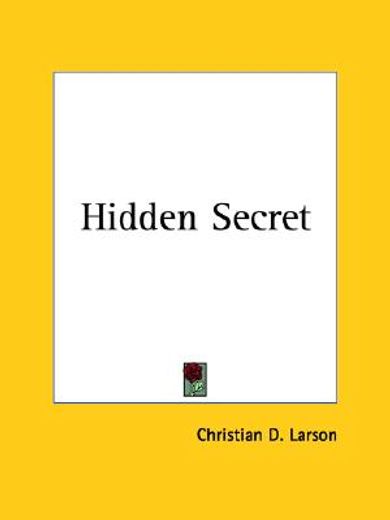 hidden secret 1912