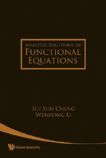Analytic Solutions of Functional Equations (en Inglés)