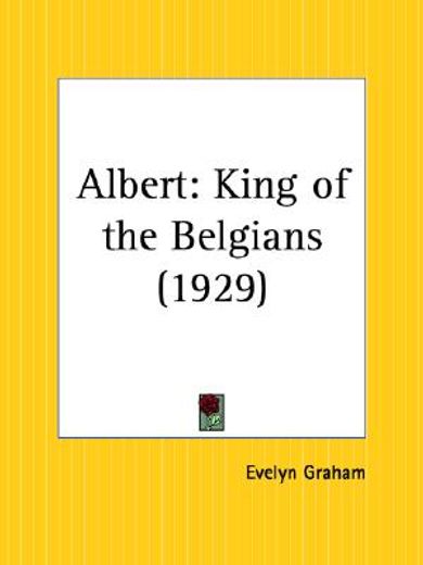albert,king of the belgians 1929