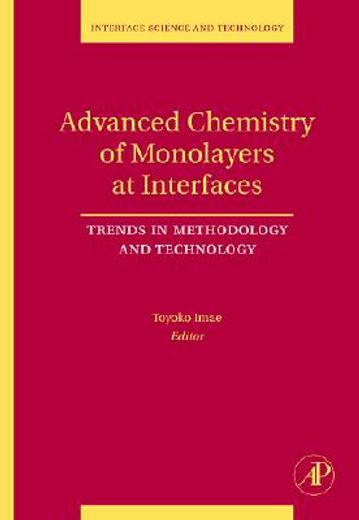 advanced chemistry of monolayers at interfaces,trends in methodology and technology