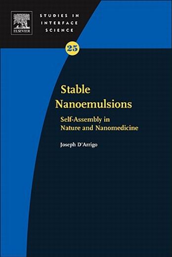 stable nanoemulsions,self-assembly in nature and nanomedicine