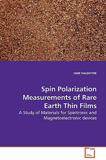 spin polarization measurements of rare earth thin films