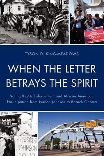 when the letter betrays the spirit,voting rights law enforcement and african american participation from lyndon johnson to barack obama
