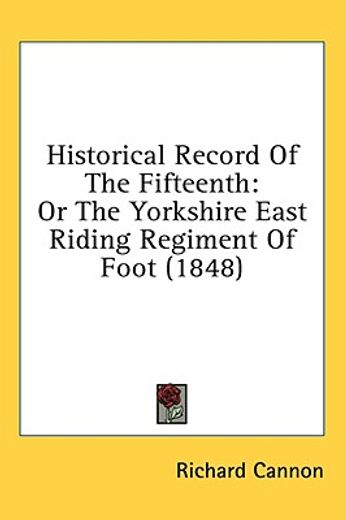 historical record of the fifteenth: or t