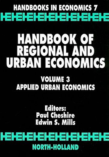 handbook of regional and urban economics,applied urban economics