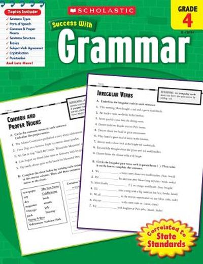 scholastic success with grammar, grade 4