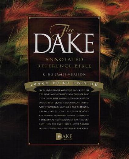 dake annotated reference bible-kjv-large print (in English)