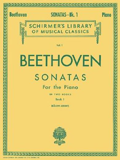 ludwig van beethoven sonatas for the piano,book 1
