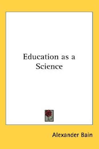education as a science
