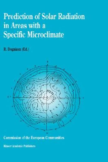 prediction of solar radiation in areas with a specific microclimate