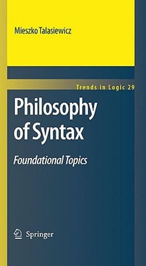 philosophy of syntax,foundational topics