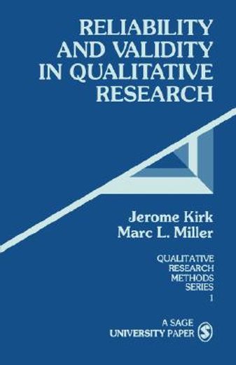 reliability and validity in qualitative research