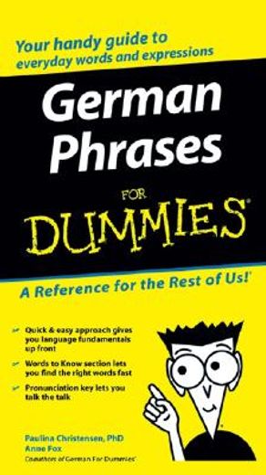 german phrases for dummies (en Inglés)