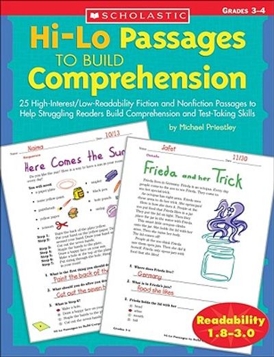 hi-lo passages to build comprehension,grades 3-4 (en Inglés)