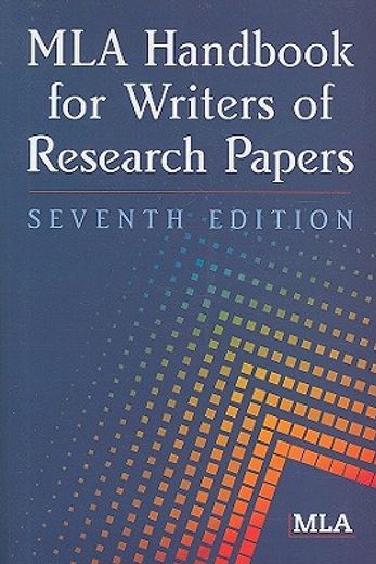 mla handbook for writers of research papers