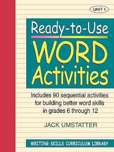 ready-to-use word activities,unit 1