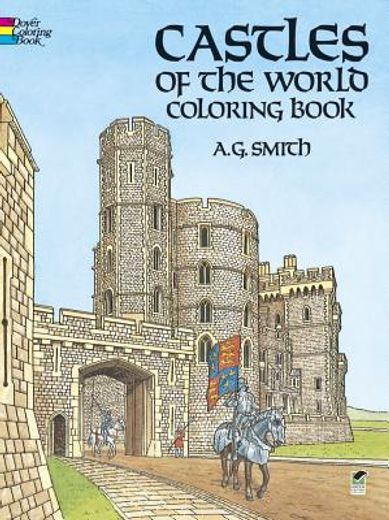 castles of the world coloring book (in English)