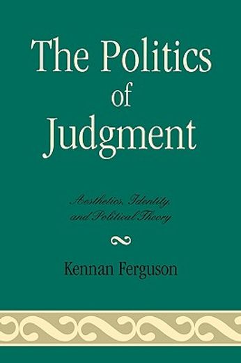 the politics of judgment,aesthetics, identity, and political theory
