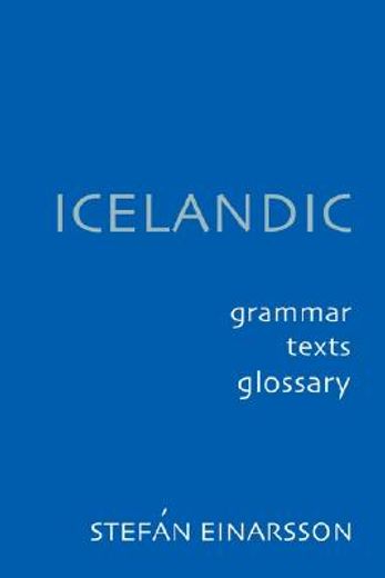 icelandic,grammar, texts, glossary