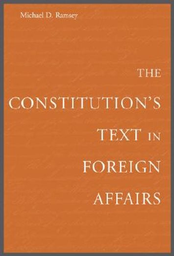 the constitution´s text in foreign affairs