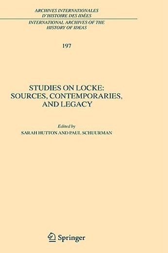 studies on locke,sources, contemporaries, and legacy