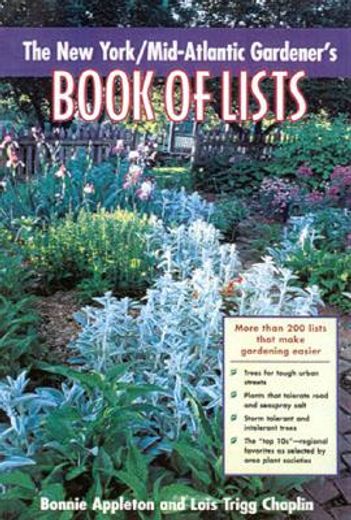 the new york/mid-atlantic gardener`s book of lists