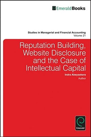 reputation building,website disclosure and the case of intellectual capital
