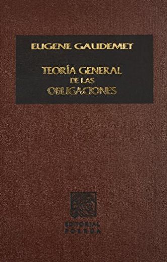 Teoria General de las Obligaciones [Hardcover] by Gaudemet, Eugene