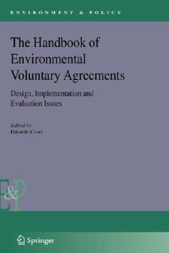 the handbook of environmental voluntary agreements (in English)