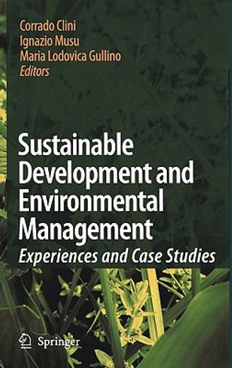 sustainable development and environmental management,experiences and case studies