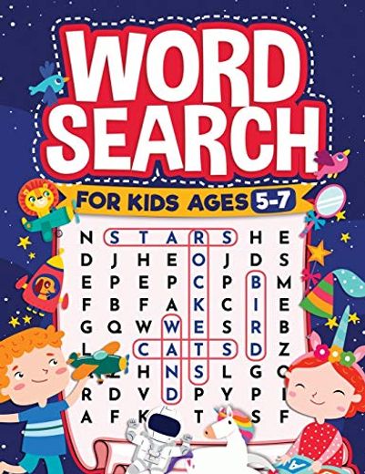 Word Search for Kids Ages 5-7: Fun Word Search for Clever Kids to Improve Their Learning Skills and Practice Vocabulary: Great Educational Workbook With Cute Themes That can be Colored in (en Inglés)