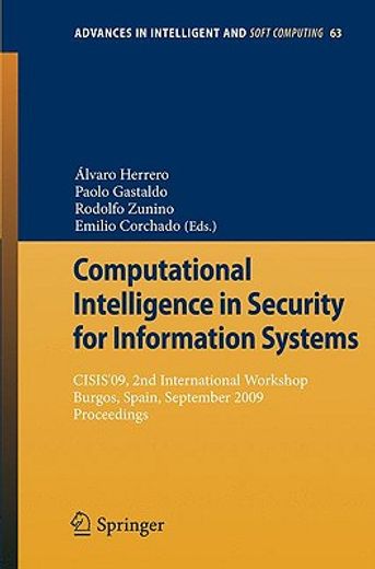 computational intelligence in security for information systems,cisis´09, 2nd international workshop, burgos, spain, september 2009 proceedings